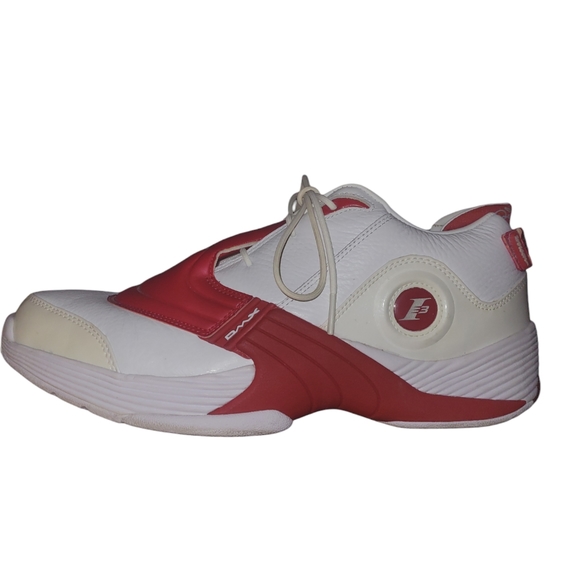 Allen Iverson size 10 Reebock Answer 5 OG White/Red Shoes. - Picture 1 of 6